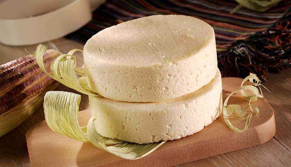 Queso sobre un picador