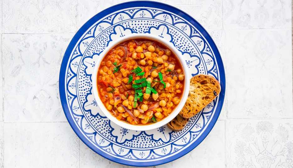 Guiso de lentejas y garbanzos
