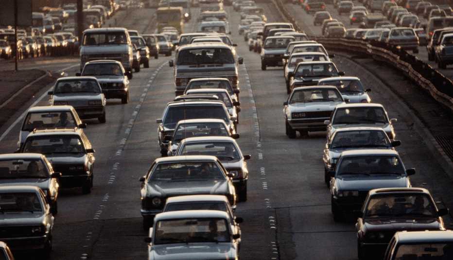 Tráfico en una autopista