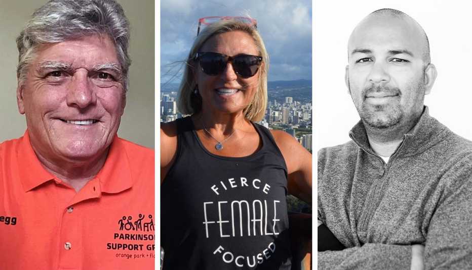 (De izquierda a derecha) Greg Hummer, Teresa Jackson y Vikas Chennin.