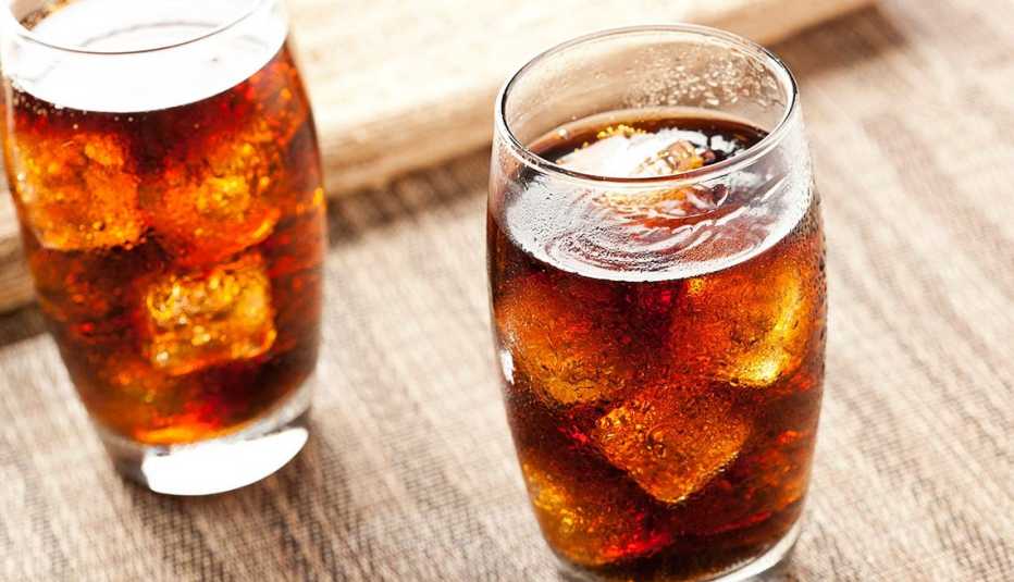 Vasos con soda 
