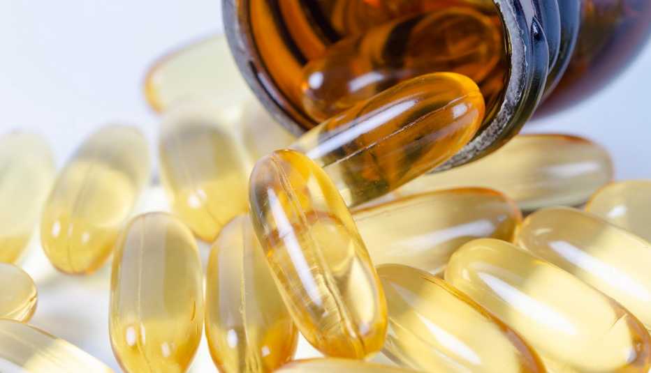 Cápsulas de suplementos de aceite de pescado
