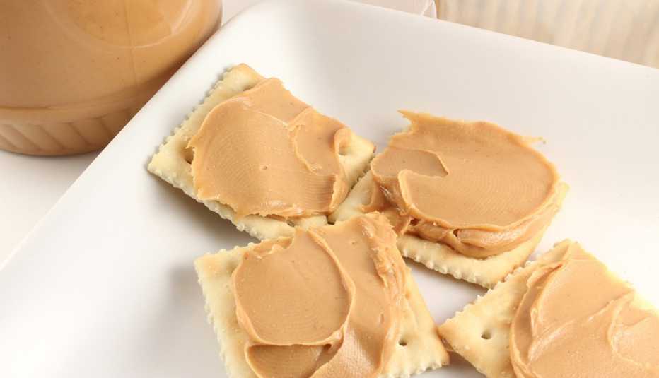Galletas con mantequilla de maní