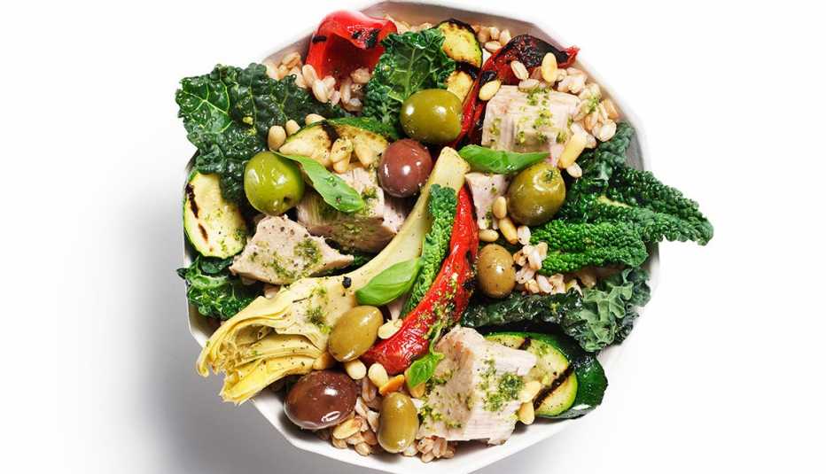 Plato de comida italiana