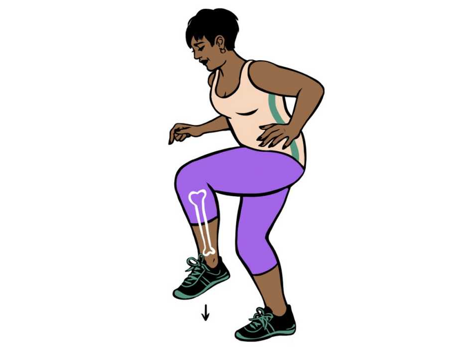 Ilustración de una mujer pisando fuerte