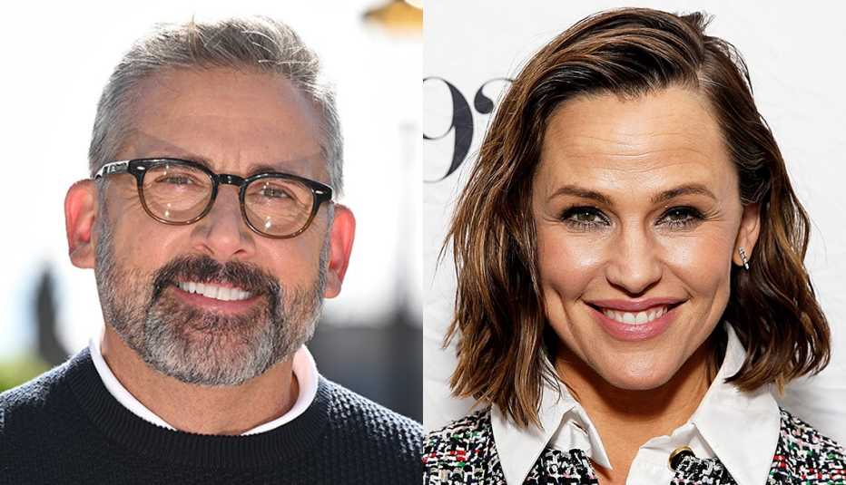 (De izquierda a derecha) Steve Carell y Jennifer Garner.
