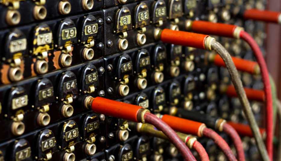 Consola antigua de compañía telefónica