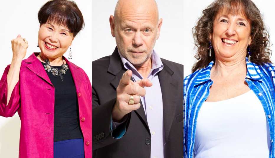 Ja Park Choi, Victor Schachter y Claire Bloom