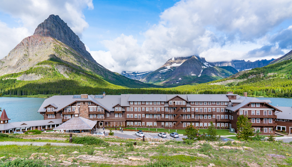 Many Glacier Lodge en Glacier National Park Montana