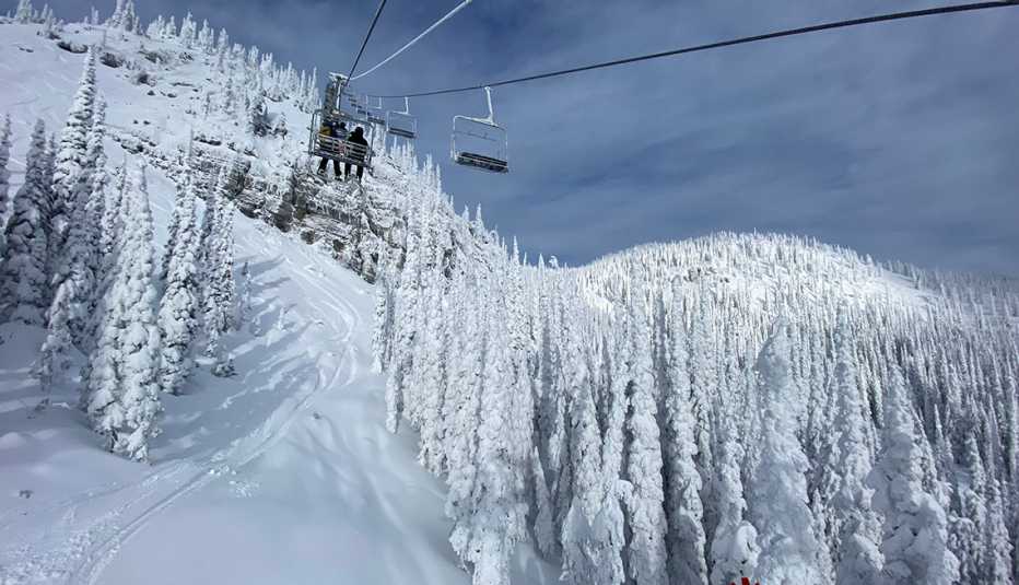 Vista del telesquí en Kalispell, Montana