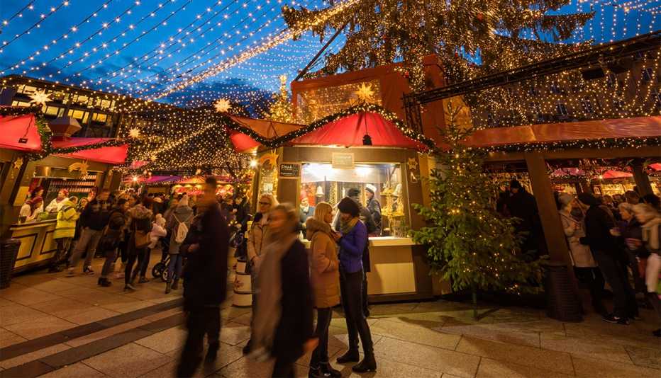 Mercado navideño en Colonia