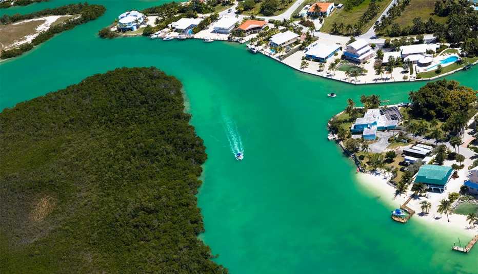aerial view of Key West