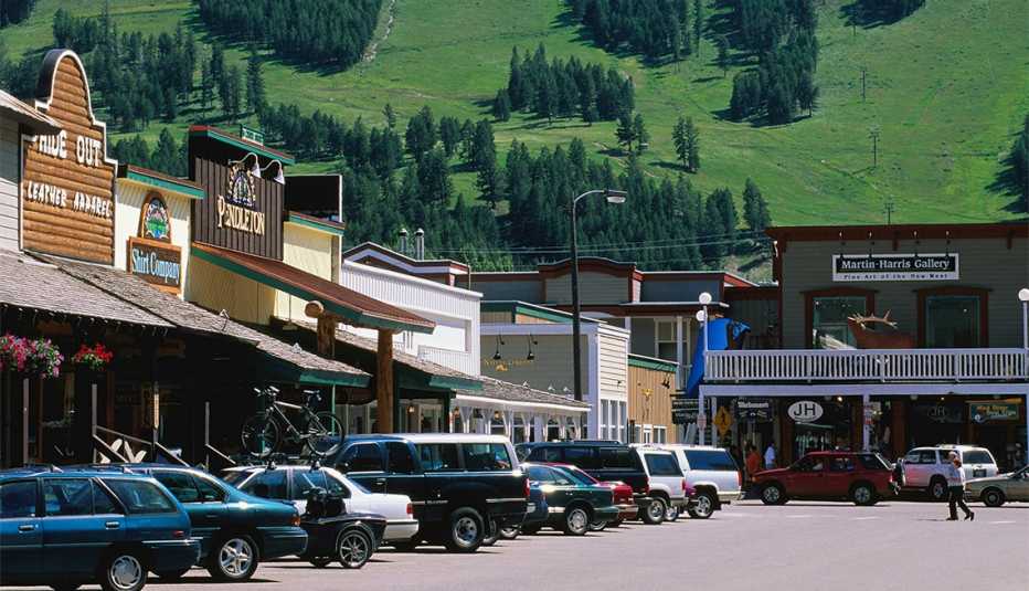 Calle comercial de Jackson, Wyoming