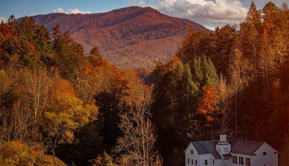 Colores de otoño en Sevierville, TN