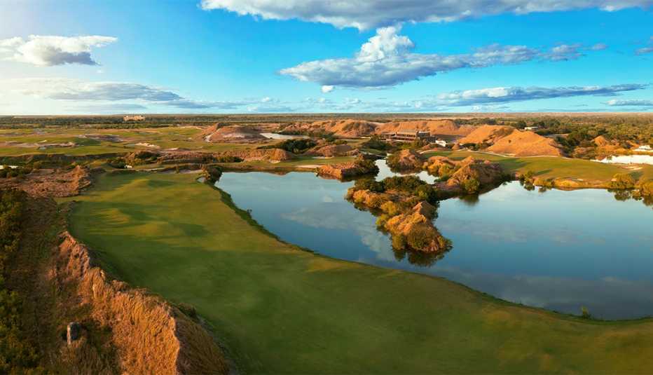 Foto aérea del Streamsong Resort