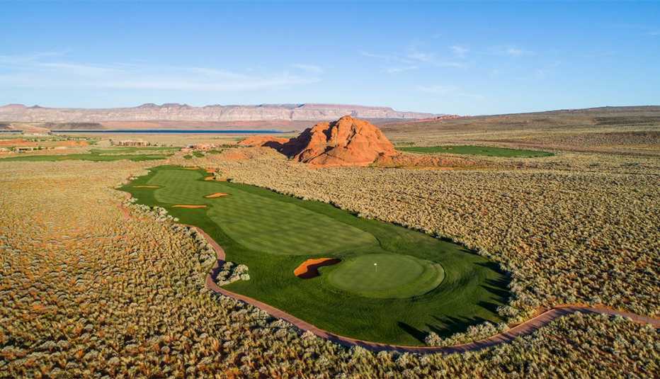 Foto aérea del Resort Sand Hollow