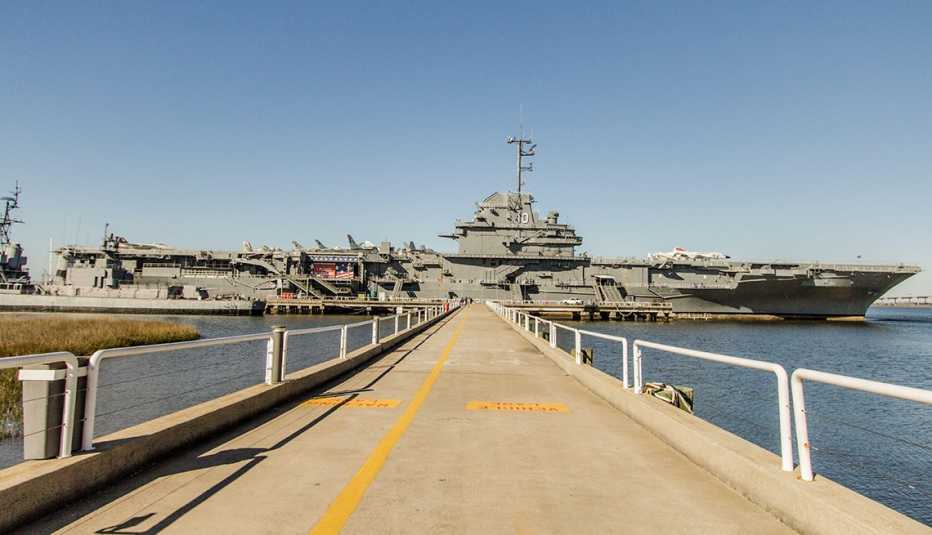 El portaaviones U S S Yorktown