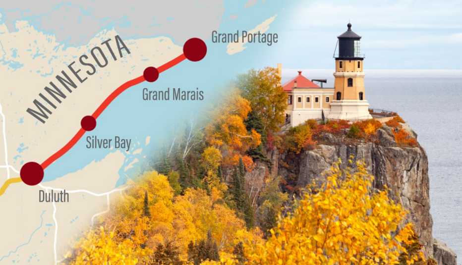 Ruta por carretera en Minnesota