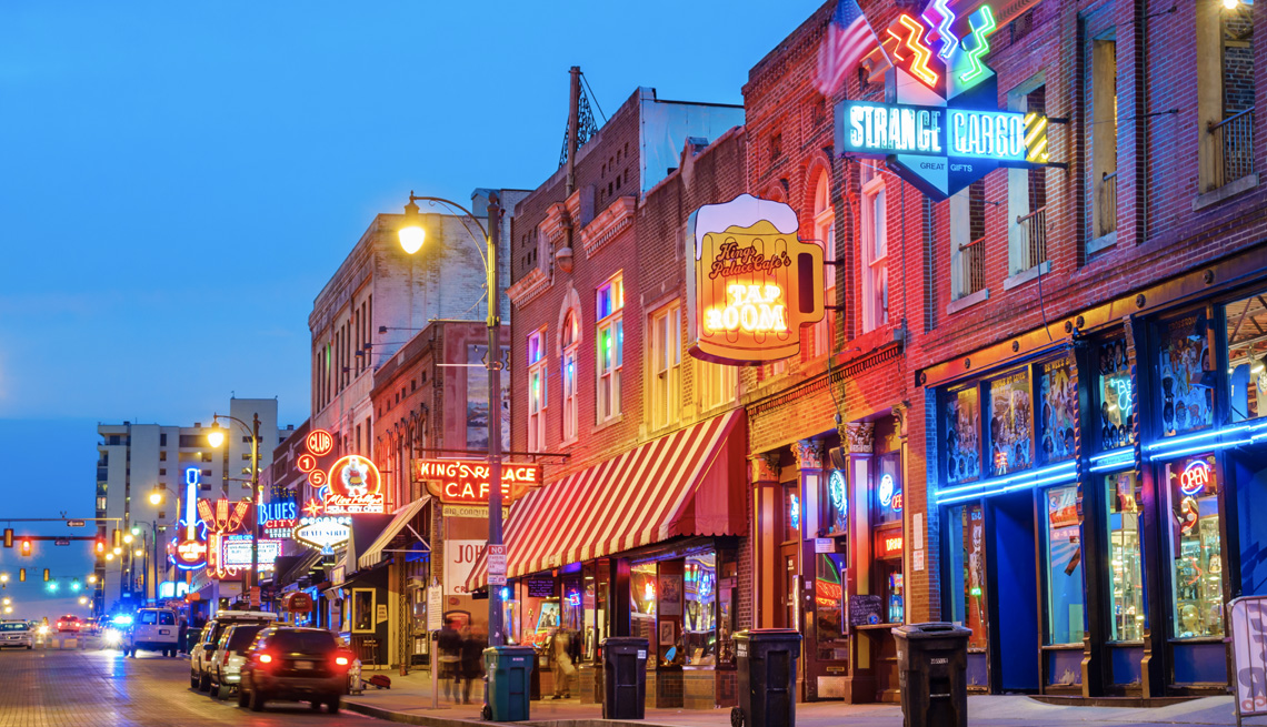 Distrito histórico de la música en la calle Beale, Memphis, Tennessee