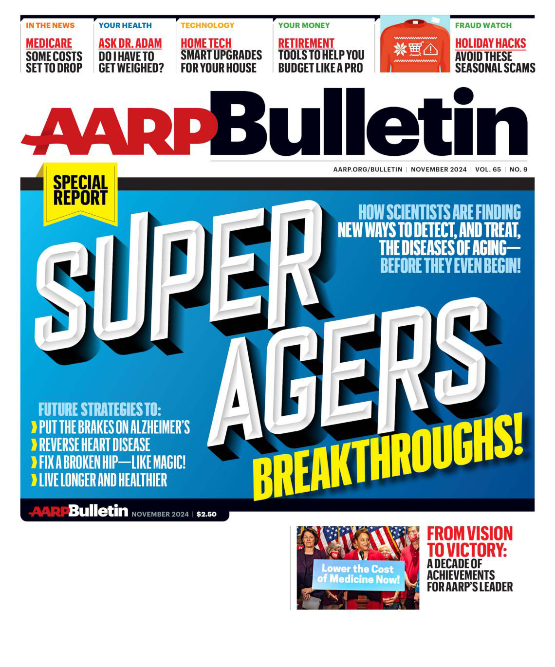cover of aarp bulletin November 2024