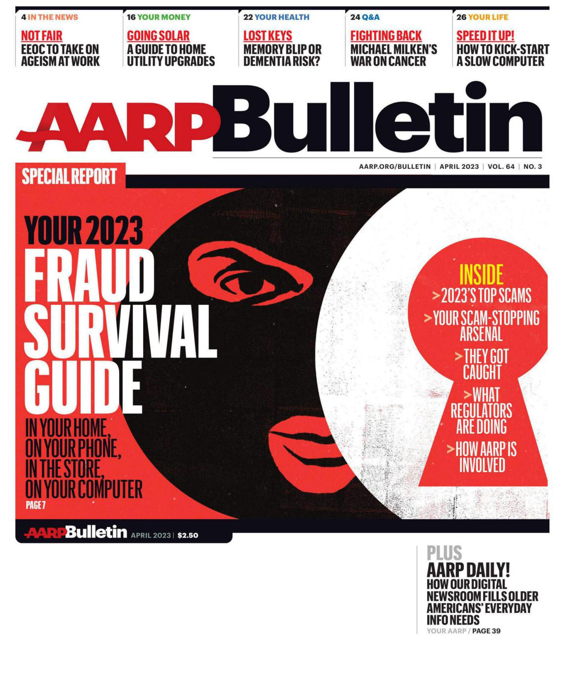 cover of aarp bulletin April 2023
