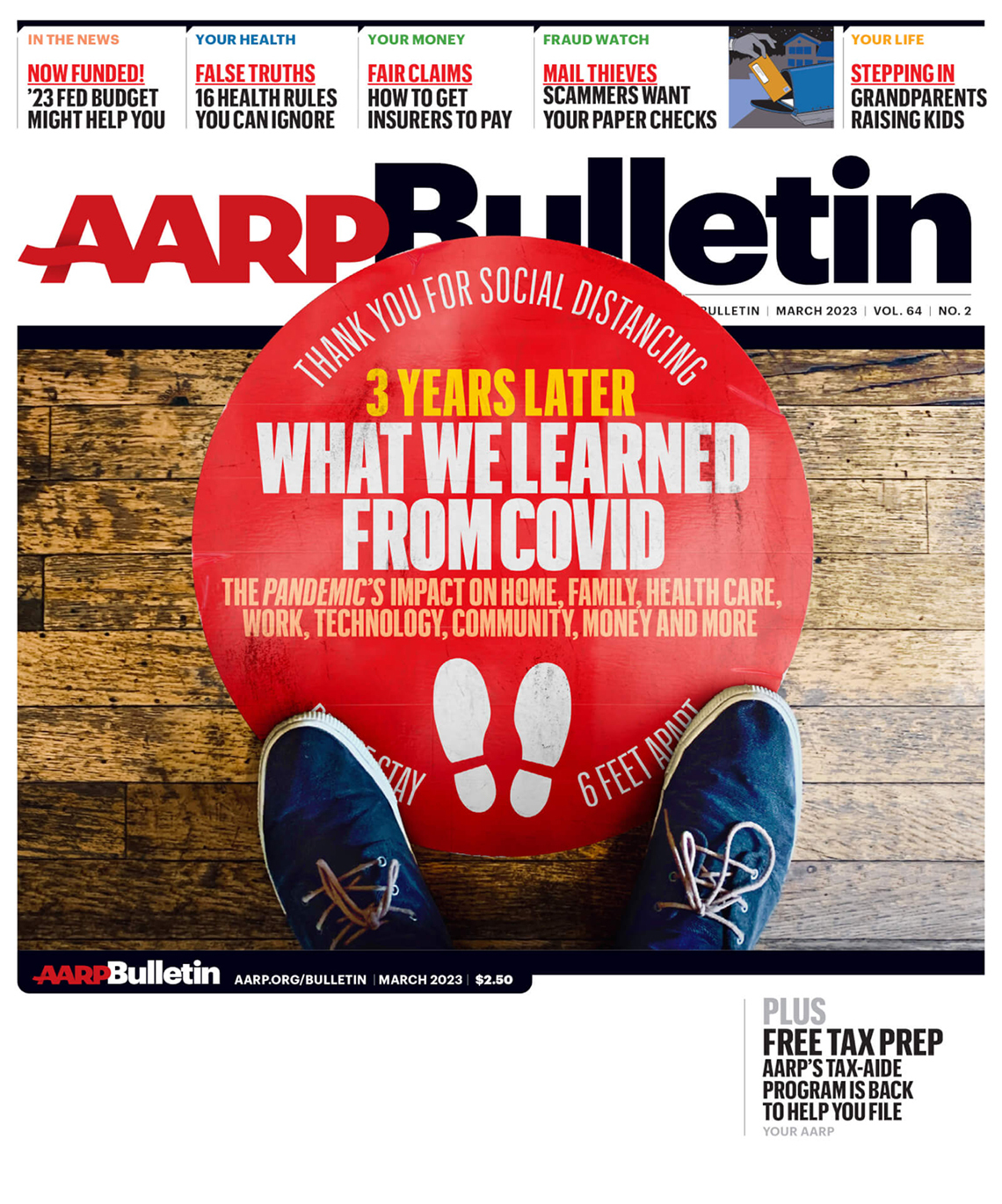 cover of aarp bulletin March 2023